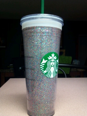 DIY Glitter Starbucks Tumbler