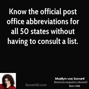 Know the official post office abbreviations for all 50 states without ...