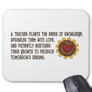 Teachers Plant Seeds of Knowledge Mouse Pad