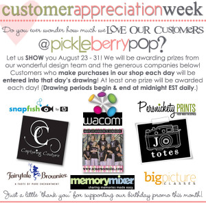 Customer Appreciation Week + new Calendar Templates