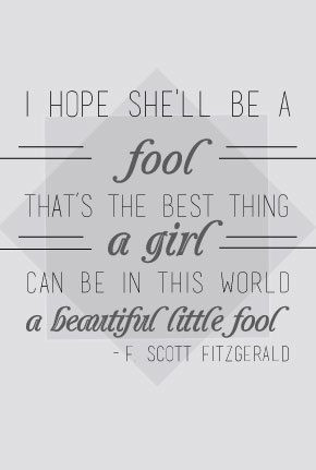 ... grey monochrome Daisy Buchanan quote. *INSTANT DOWNLOAD ONLY $10.00