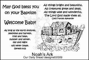 Noah's Ark Bible Verses http://ourdailybreaddesignsblog.blogspot.com ...