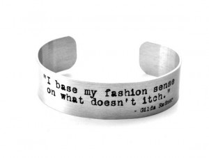 Funny Fashion Sense Quote Aluminium Geekery Bracelet Jewelry ...