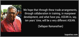 trade arrangements, through collaboration in training, in manpower ...