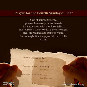 Prayer for the Fourth Sunday of Lent