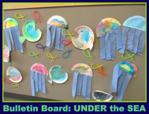 Under the Sea Preschool Art Bulletin Board via RainbowsWithinReach