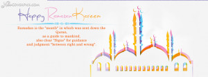 Happy Ramazan Kareem Quotes FB Banner Photo