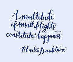 ... Charles Baudelaire. Hand lettering by Kelly Cummings via The Year of