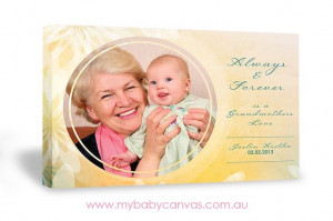 Grandma's Love | My Baby Canvas | Rectangle Canvas Design