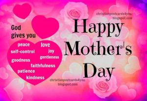 Happy Mother's Day Christian Card. Free images for mother's day, Happy ...