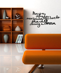 ... Our Designs » Vinyl Wall Decal Sticker Chasing Dreams Quote #OS_MB284