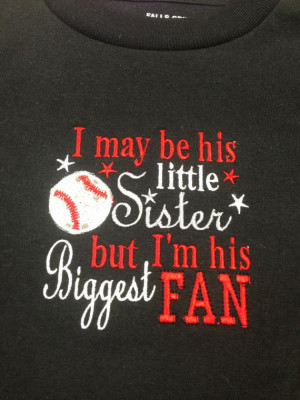 Little Sister Baseball Shirt