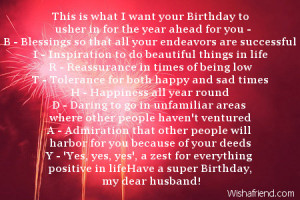 Happy Birthday Wishes for Husband Quotes