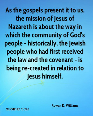 way in which the community of God's people - historically, the Jewish ...