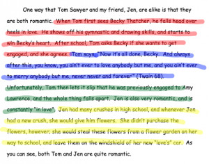 RED--example from Tom Sawyer