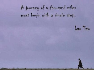 Once single step travel picture quote