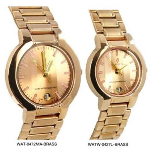 ... BRASS Charlie Jill Elegant Watch in Brass Color Dial Brass Color