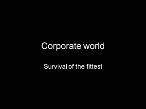 Introduction of Corporate World