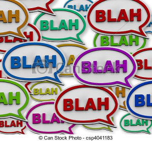 Stock Illustration - Blah - Speech Bubble Background - stock ...