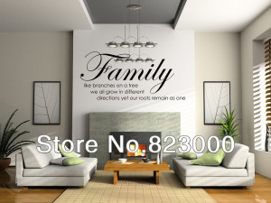 DIY Family Tree Together Love wall Vinyl Sticker Home Decal Room quote ...