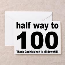 50th Year Old Birthday Greeting Card for