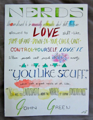 art quote submission john green vlogbrothers nerdfighters