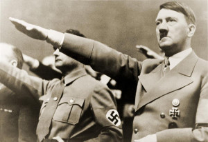 Adolf Hitler, Giving Nazi Salute. To Photograph