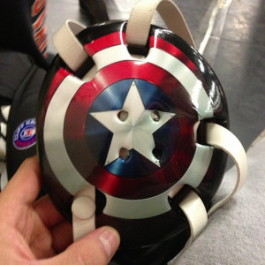 ... captain america wrestling headgear but this is pretty sweet wrestling