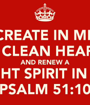 Create In Me A Clean Heart > Picture