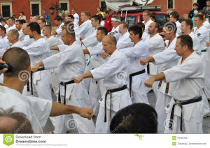Training Kyokushin Karate With Petitors Summer Seminar Shin