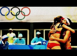 olympics. beach volleyball. team. joy. misty may. kerri walsh.