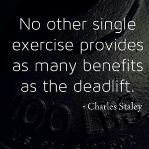 ... it would be the deadlift! http://www.integratedfitnessnutrition.com