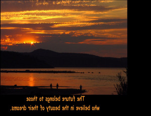 Golden sunset nature quotes inspirational
