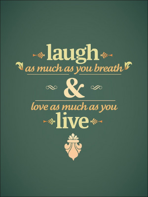 Frase de Laugh and Live