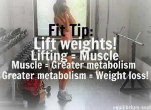 Weight lifting is awesome