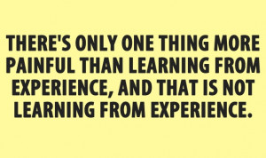 learning from experience?