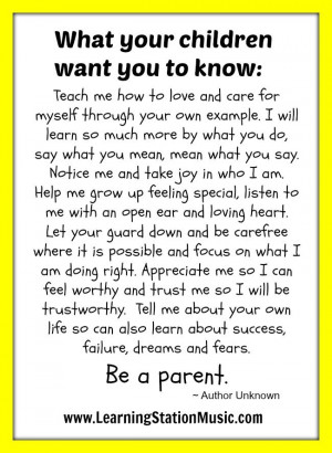Parenting: What your children want you to know. Join us for more ...