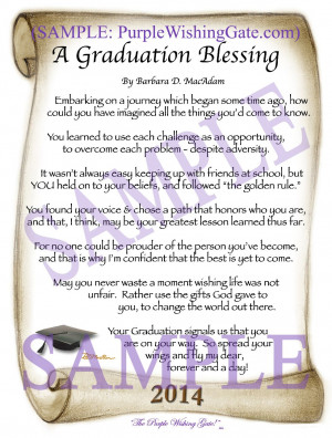 HOME Graduation Blessing A Graduation Blessing