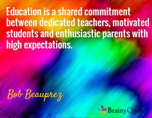 ... and enthusiastic parents with high expectations. / Bob Beauprez