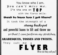 Cheer Quotes For Back Spots Cheerleading flyer quotes
