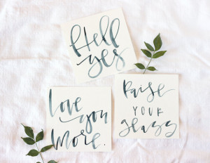 mini watercolor quotes