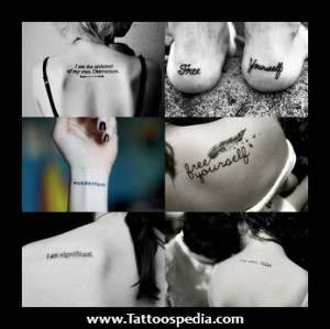 Word Quotes Tattoos