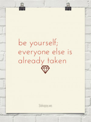 be yourself!