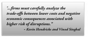 ... disaster strikes: The business case for disruption risk management