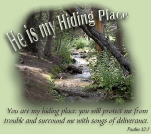 He is our Hiding Place