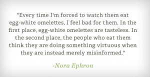 Nora Ephron Talks About Food