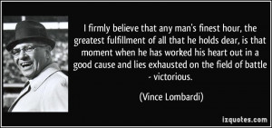 Vince Lombardi Quotes the Only Place