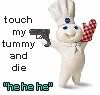 pilsbury dough boy with gun Image