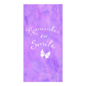 Remember To Smile Inspirational Quote Photo Greeting Card