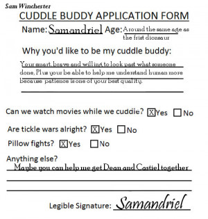Cuddle Buddy Application Form